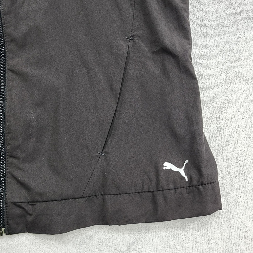 Puma Jacket Womens L Black DryCELL Hooded Convertible Vest Full Zip Running - Picture 14 of 16